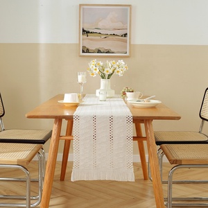 Elegante Camino <span class=keywords><strong>de</strong></span> <span class=keywords><strong>Mesa</strong></span> Moderno <span class=keywords><strong>de</strong></span> Algodón y Lino, Camino <span class=keywords><strong>de</strong></span> <span class=keywords><strong>Mesa</strong></span> <span class=keywords><strong>de</strong></span> Encaje Bordado Hecho a Medida <span class=keywords><strong>para</strong></span> Navidad - Product Image 3