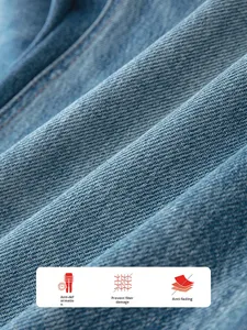 Jeans Hero Zero Carbon a Gamba Larga in Denim Ultra Morbido Primaverile <span class=keywords><strong>Turco</strong></span> con Effetto Graffiato Traspirante Snellente Dritto Lunghezza Pavimento - Product Image 5