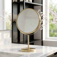 Miroir de bureau portable double face grossissant 2x pour le bain et les maquilleurs – Cadeau personnalisé pour les passionnés de beauté