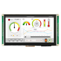 Pantalla inteligente RS485 (Modbus) de 7 pulgadas, táctil capacitivo proyectado, WL0F0007000A8GDAASA00, Winstar, TFT