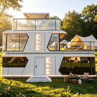 Capsule spatiale en acier préfabriquée - Design moderne, écologique, durable, étanche, alimentée à l'énergie solaire, résistante au feu, facile à assembler