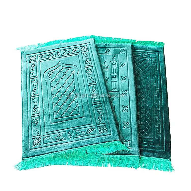 Islámica esponja de estera de oración diseños con bolsa