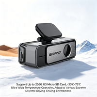 VIEVGUARB VSQ10 Cámara para Coche con Grabación de Video, Monitor de Estacionamiento, Grabación en Bucle, Visión Nocturna, Sensor G, Control por App, 4K, WiFi, GPS, Doble Lente