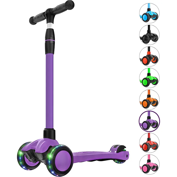 De Goedkoopste Glide 3 Wiel Kinderen Push Scooter Ultra Brede Verlichting Wiel Handvat Hoogte Verstelbare Speelgoed Scooter Voor Kinderen