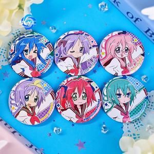 ป้ายดวงดาวนำโชคแบบเลเซอร์รูปดาวอนิเมะที่แฟนๆทำจากเลเซอร์ Konata-S Izumi <span class=keywords><strong>Kagami</strong></span> Hiiragi tsukasa hiiruki miyara TAKARA PIN - Product Image 2