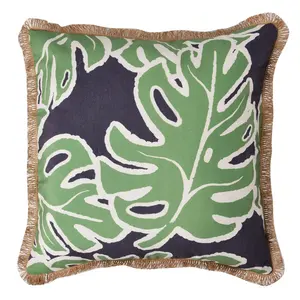 流行图案枕垫套印花印花设计绿色沙发垫套家居装饰