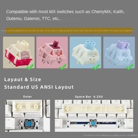 Wholesale Customized 126-Key PBT Keycap Cherry Red Purple Graffiti Sublimation Small Stock