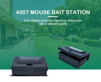 Station d'appât pour rongeurs, boîte à appât pour rats, avec serrure à clé, anti-effraction, en plastique PP robuste, pour la lutte antiparasitaire intérieure et extérieure