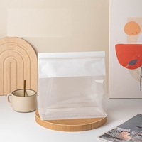 Sac d'emballage en papier de boulangerie imprimé personnalisé sac de pain grillé de qualité alimentaire sac de fenêtre en papier Kraft