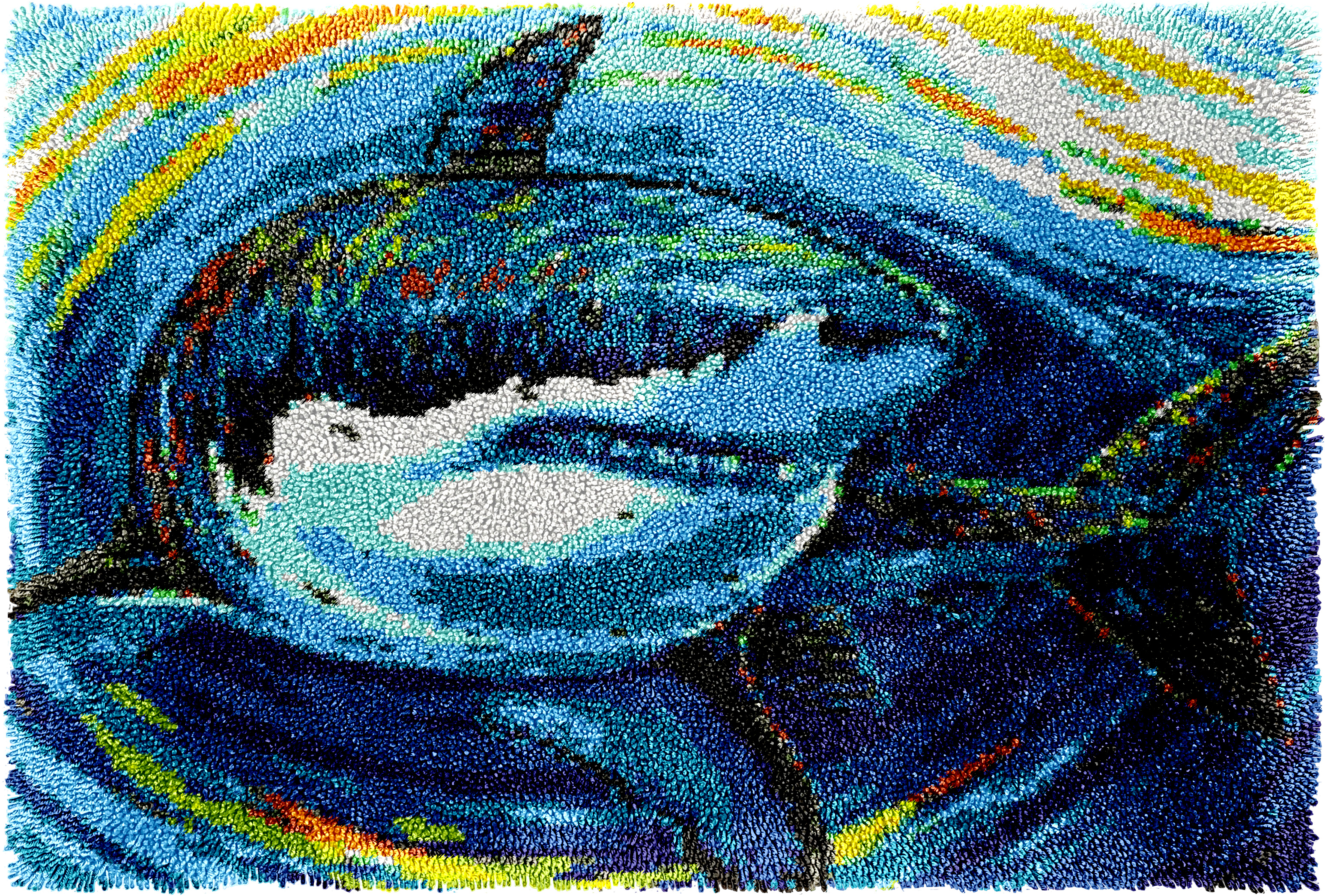 Kit de tapis à crochet de requin