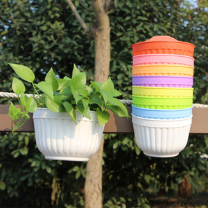 Multi Color Ball Shape Succulent Green <strong>Plant</strong> Durable Plastic Hanging Basket Planter Flower <strong>Pots</strong> Flowerpot <strong>With</strong> <strong>Hooks</strong> - Product Image 2