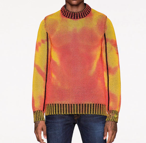 <span class=keywords><strong>Pull</strong></span> pour homme LXF Custom Fashion Technology à col rond, fabriqué avec du fil <span class=keywords><strong>thermo</strong></span>-sensible changeant de couleur en fonction du temps - Product Image 1