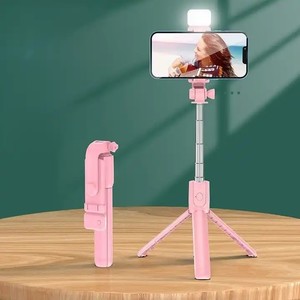 Palo de <span class=keywords><strong>Selfie</strong></span> Bluetooth Extensible R1 de 75 cm con Trípode y Control Remoto Inalámbrico, Palo de <span class=keywords><strong>Selfie</strong></span> para Teléfono Móvil R1s con Luz LED Blanca - Product Image 4
