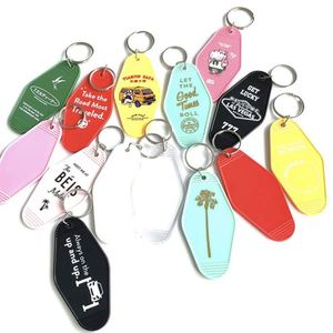 NEW Custom <b>Plastic</b> Blank Motel Hotel Keychain <b>Key</b> Tag Print Design Logo ABS Hotel <b>Key</b> <b>Ring</b> - Product Image 4