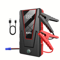 Démarreur de voiture EAFC 1200A 4L essence 2L diesel avec batterie externe et boussole LED pour véhicules 12V