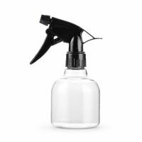 Bouteille pulvérisatrice en plastique de 250 ml, transparente, portable, en PET, avec pulvérisateur à pression manuelle pour jardin et coiffure