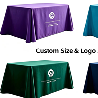 Taplak Meja Cetak Kustom dengan Logo untuk Acara Promosi, Pameran Dagang, Pameran, Konferensi, dan Penutup Meja
