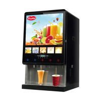 Distributeur automatique de thé au lait 50sc (3 + 2), distributeur de jus de fruits, machine à café instantané, boîte à lumière LED commerciale