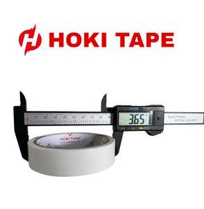 Hoki 24mm X 10 yardas 80mic Cinta doble Fijación fuerte Tejido fácil de rasgar Acrílico Fusión en caliente confiable para manualidades Decoraciones Limpiar - Product Image 2