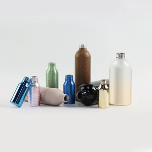 Bottiglia di vite in alluminio personalizzata per uso alimentare con coperchio in alluminio a vite