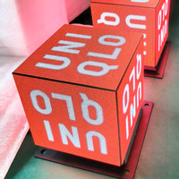 LED Magic Cube P3 Waterproof Creative 4 Faced Display Screen for Retail Window Advertising