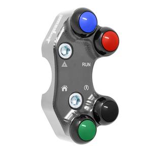 Interrupteur de guidon droit pour Triumph Tiger 800 (trous décalés) (titane) - Product Image 3