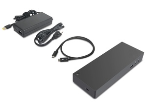 Base de Conexión Thunderbolt 3 Gen 2 de 135W (40AN0135US) para <span class=keywords><strong>Lenovo</strong></span> USA <span class=keywords><strong>ThinkPad</strong></span>, Capacidad de Pantalla Dual UHD 4K, 2 HDMI, 2 DP, <span class=keywords><strong>USB</strong></span>-<span class=keywords><strong>C</strong></span>, <span class=keywords><strong>USB</strong></span> 3.1 - Product Image 1