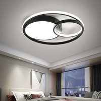 Plafonnier LED moderne et minimaliste, blanc chaud, télécommande/commande vocale Tmall Genie/Home, éclairage de salon à montage en surface