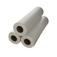 Papier en rouleau pour sublimation par transfert thermique, fabriqué en Chine, 100g, 44 pouces/60 pouces, transfert thermique lisse, papier blanc pour tissus