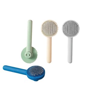 Cepillo autolimpiante para mascotas, tamaño mediano, de TPR, para desenredar el pelo de perros y gatos. - Product Image 5
