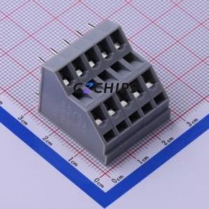 KFM736-5.0-2X5P Spring Terminal Block Through hole Component (THT),P=5mm Connector 5mm 10P 5 17A - Product Image 1