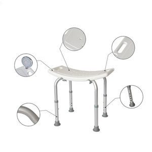 Manufacturer of aluminum alloy shower chairs/bath <b>stools</b> for pregnant women and the elderly, non-slip shower <b>stools</b>, <b>portable</b> - Product Image 4
