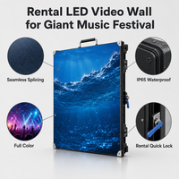 Mur vidéo LED extérieur P3.91 à louer 500x1000mm IP65 Écran LED couleur étanche à raccordement sans soudure pour festival de musique de grande envergure