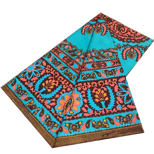 Tissu Imprimé <span class=keywords><strong>Pagne</strong></span> Africain Original Tissu Patchwork Jacquard Fabrication Artisanale Loincloth 100% Coton Peigné <span class=keywords><strong>6</strong></span> <span class=keywords><strong>Yards</strong></span> - Product Image 2