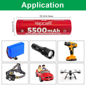 Batería Vapcell INR21700 <span class=keywords><strong>K55</strong></span> 5500mah 15A CDR de Alta Capacidad de Iones de Litio 21700 PK 50E para Paquete de Baterías de Bicicleta Eléctrica - Product Image 5