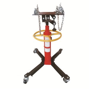 Cric hydraulique de levage pour boîte de vitesses de voiture, double ressort, capacité 1600 lb, 360° °   Roulettes pivotantes avec freins - Product Image 2
