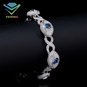 Pass Diamond Tester 925 silver Custom Iced Out Diamond Cuban Chain <b>Bracelets</b> Hip Hop VVS Moissanite <b>Bracelets</b> Iced Cross - Product Image 4