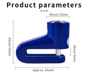 Rotor de Disco de Acero <span class=keywords><strong>27003</strong></span> para Bicicleta de Montaña, Bloqueo de Disco para MTB y Motocicleta, Seguridad Antirrobo - Product Image 6