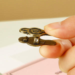 <span class=keywords><strong>Clip</strong></span> en forme de symbole musical créatif, <span class=keywords><strong>clip</strong></span> en métal rétro, papeterie scolaire, <span class=keywords><strong>clip</strong></span> pour cartes - Product Image 3