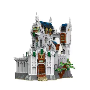 MORK 8603PCS 033010 새로운 중세 성 모델 건물 조립 벽돌 교육 어린이 장난감 크리스마스 선물 빌딩 블록