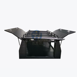 صندوق أدوات من الألومنيوم بطول 2.4 متر مع أرجل قابلة للطي و3 أبواب ورف سقف لسيارات تويوتا LC 79/ديماكس/فورد رينجر - Product Image 2