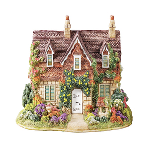 Wholesale Glazed <strong>Ceramic</strong> Fairy Christmas House Shaped <strong>Jewelry</strong> <strong>Box</strong> Custom Shaped Girl Birthday Gift Decorative <strong>Jewelry</strong> Holder - Product Image 3