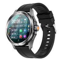Montre connectée S4 Ultra Fitness pour appels, fréquence cardiaque réelle, suivi des pas, suivi du sommeil, boussole, sports de plein air, silicone, alliage de titane