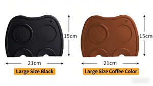 Alfombrilla de Silicona de Grado Alimenticio para Café, Antideslizante, Resistente al Agua y al Calor, Ecológica, para Prensar Espresso, Cuadrada, de 3 cm de Grosor - Product Image 2