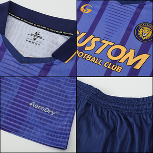 Maglia da Calcio Personalizzata in Tessuto Jacquard per Uomo, Asciugatura Rapida, Uniforme Sportiva Professionale Traspirante, Maglia Retrò da Club X5511 - Product Image 6