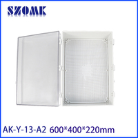 400x300x170mm résistant à la pluie boucle ignifuge boîte de jonction plaque de montage extérieur Ip67 Lcd boîtier de commutation armoire électrique boîtiers boîte