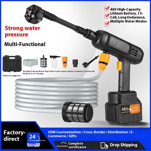 Máquina de Limpieza Eléctrica Inalámbrica, Pistola de Agua a Presión, Máquina de Lavado de Autos a Vapor, Acero Inoxidable, 8MPa de Presión, Lavado a Presión - Product Image 3