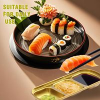 Bols à tremper en acier inoxydable, assiette à sauce coréenne, plateau à condiments pour sushi, barbecue, vinaigre, épices et sel