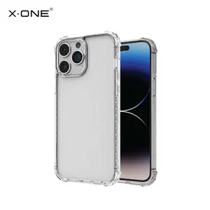 X-ONE Bumper Crystal Clear Glitter Anti Gravity Shockproof Phone Case For IPhone 13 14 15 Pro Max Case