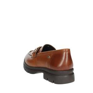 Mocassins plats en cuir pour femme Donna Serena 38 Marron - Product Image 2